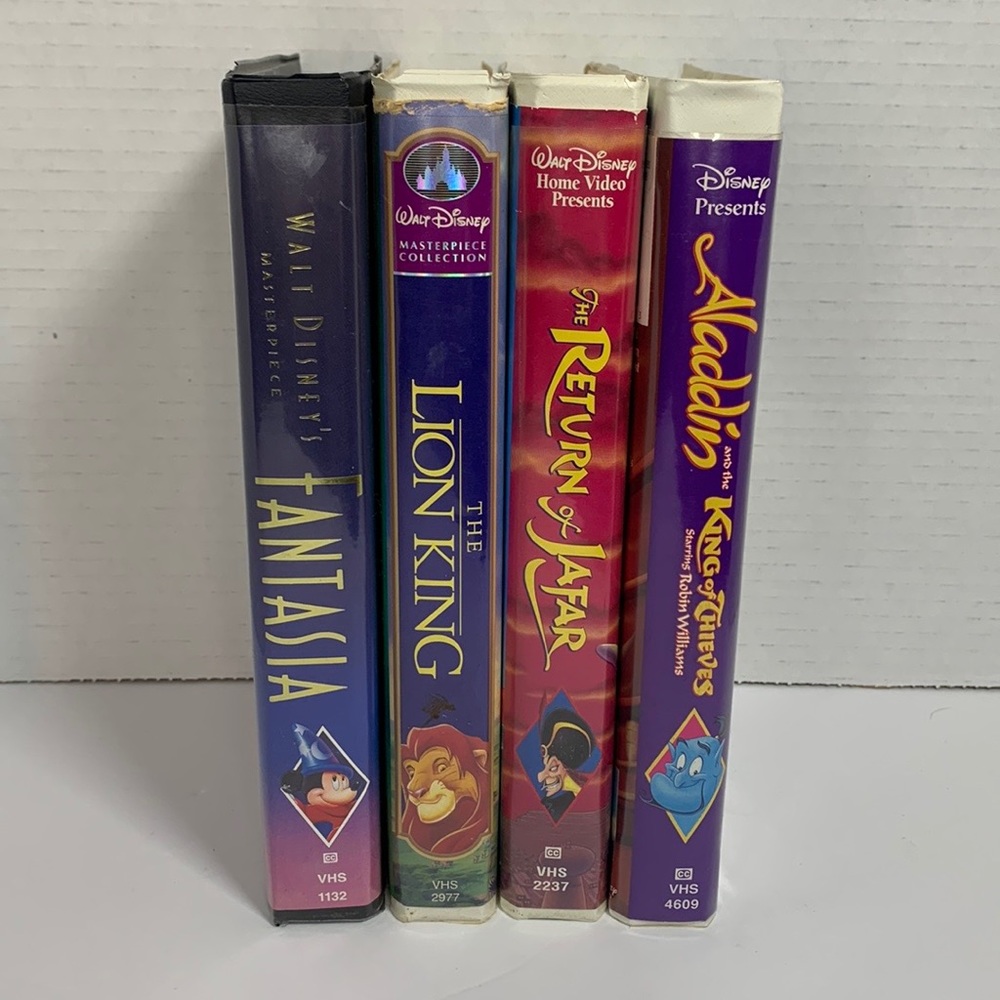 DISNEY VHS tapes set of 4